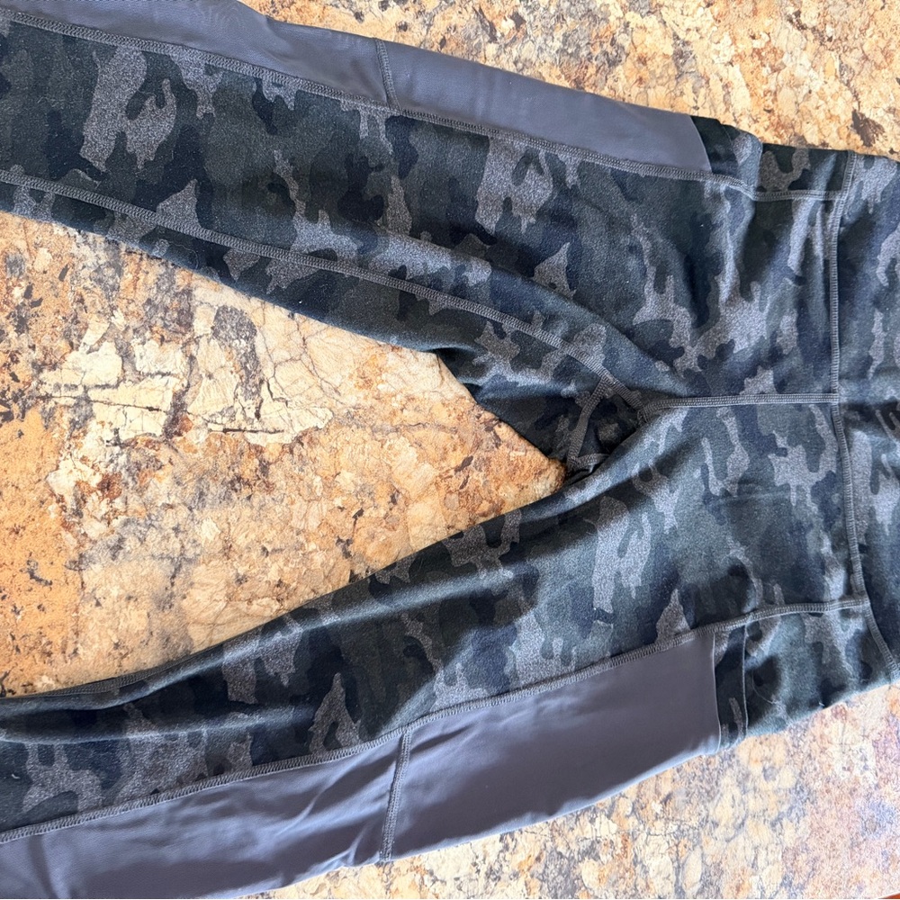 Fabletics Powerhold Black Camo Performance Leggin… - image 1
